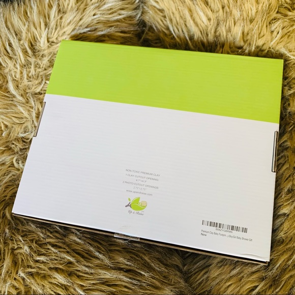 Premium Clay Baby Footprint & Handprint Photo Frame Kit - Picture 3 of 4